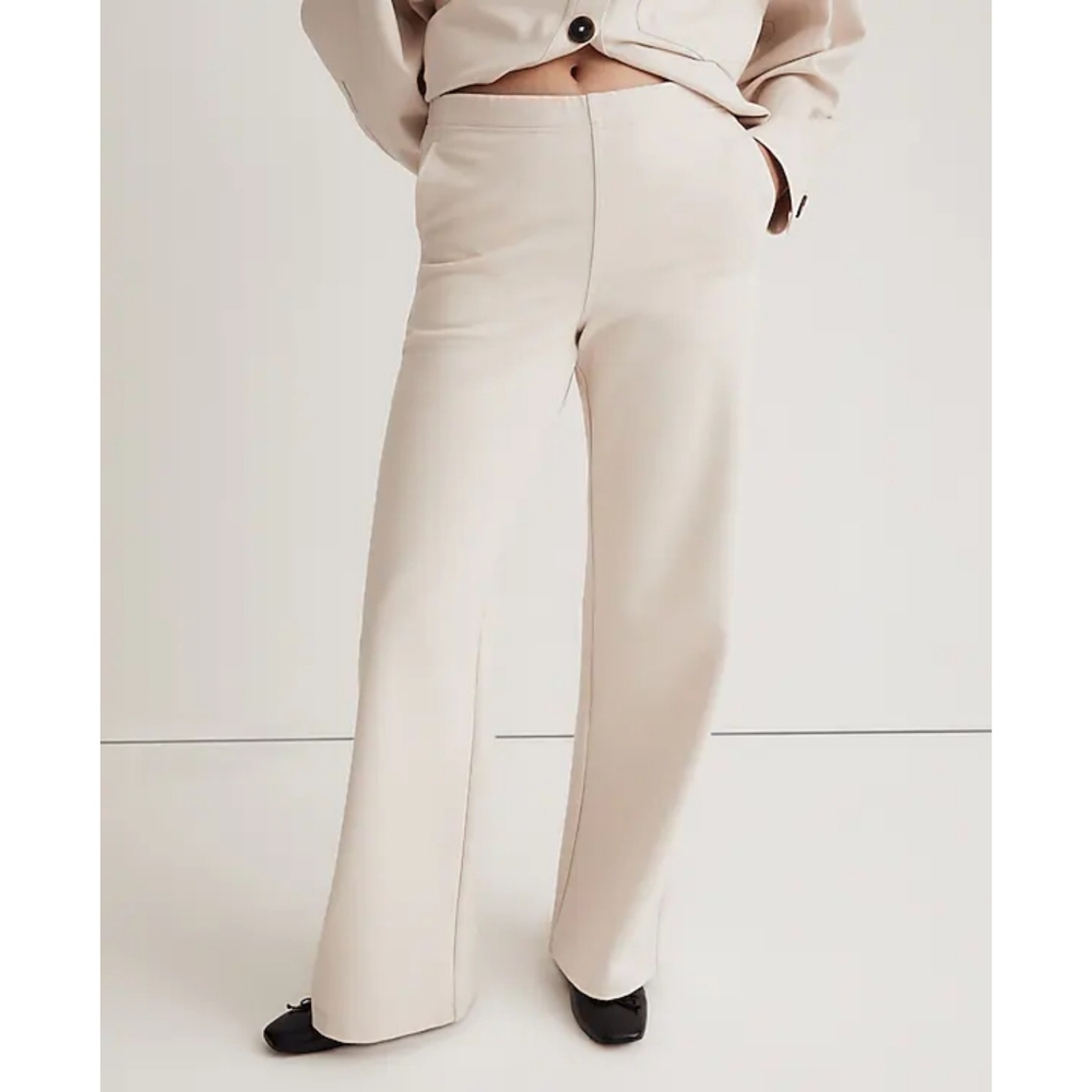 NWOT Madewell Ponte Wide-Leg Pants Size Small